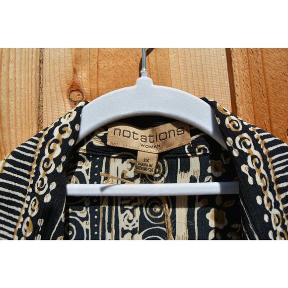 Vintage 1990s Notations Woman Twofer Hawaiian Shirt and Shell - Picture 4 of 6